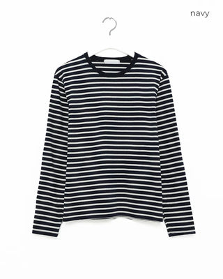 Crew neck striped T-shirt