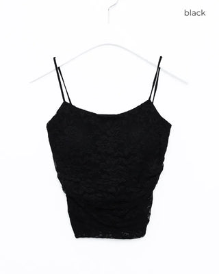 Camisole with lace pads
