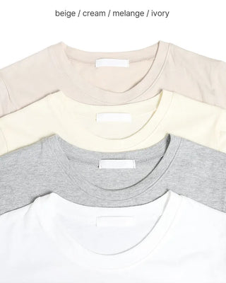 Wide-fit cropped cotton t-shirt