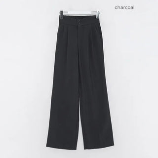 Pintuck Straight Slacks