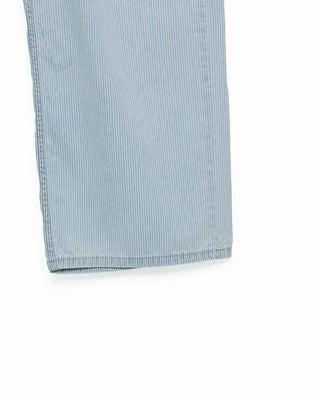 Pencil stripe summer light denim pants