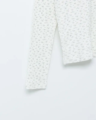 Flower pattern long-sleeved T-shirt