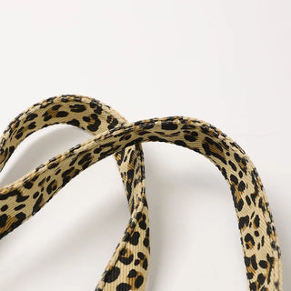 Big leopard print shoulder bag