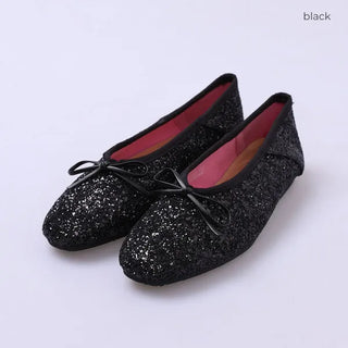 Sequin flat shoes