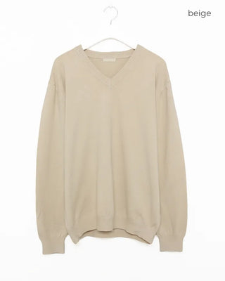 Simple V-neck knit