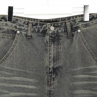 (Unisex) Vintage Wash Denim Pants