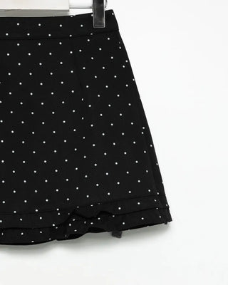 Polka dot mini skirt