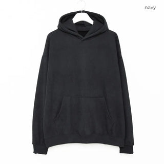 Brushed oversized corduroy hoodie
