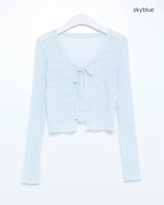 Ribbon Strap Summer Cardigan