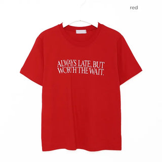 WAIT Lettering Short-Sleeve T-Shirt