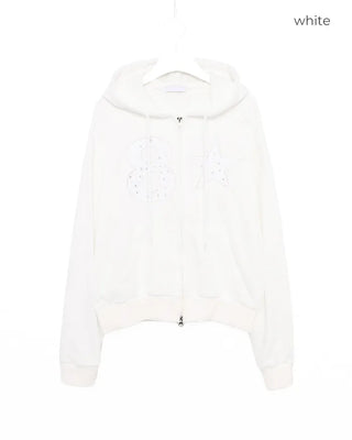 Eight Star Patch Zip Hoodie