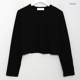 Basic Crop Long T-Shirt