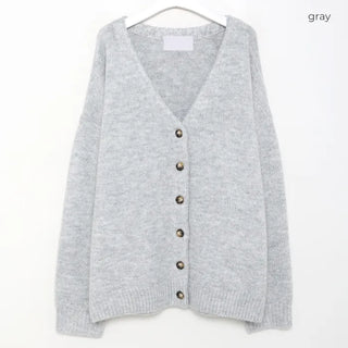Unisex V-neck oversized cardigan