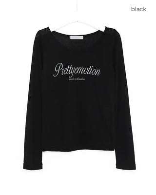 emotion logo long-sleeved T-shirt
