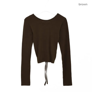Backless strap t-shirt