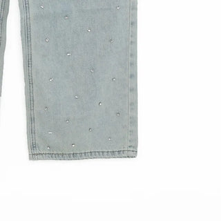 Cubic Wide Denim Pants
