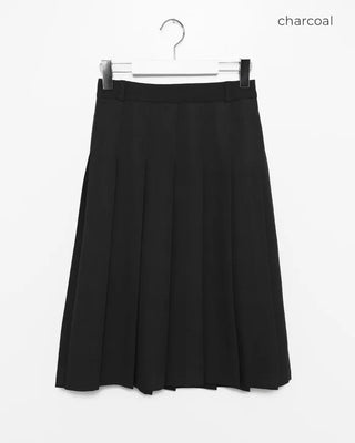 Pleated midi skirt