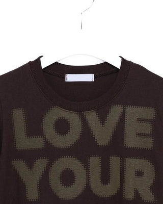 Full lettering semi-cropped T-shirt