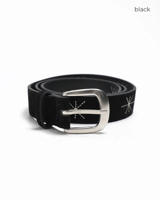 Twinkle Stitch Suede Belt