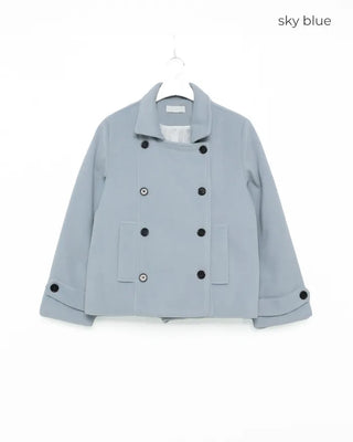Double-breasted short coat