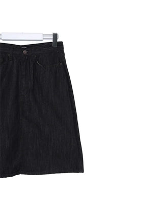 Denim midi skirt
