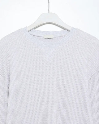 Loose-fit waffle sweatshirt