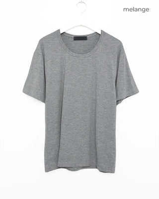 U-neck simple short-sleeved T-shirt