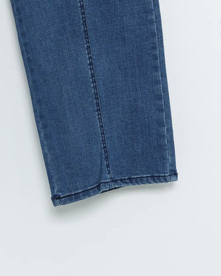 Blue slit point denim pants