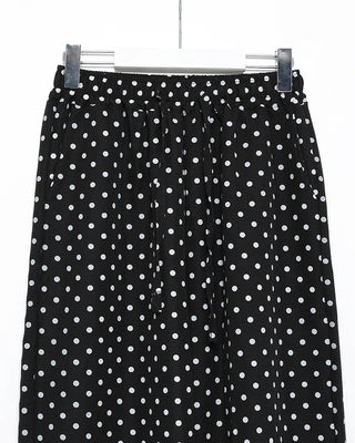 Polka Dot Linen Balloon Pants