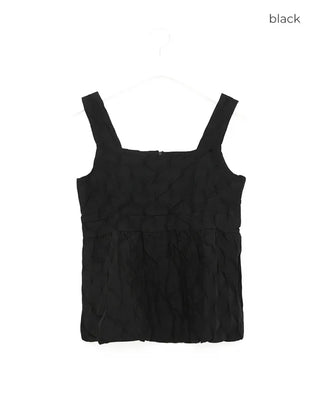 Embossed detail sleeveless