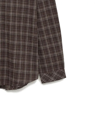 One-patch pocket check shirt