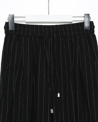 Pinstripe Linen Viscose Easy Pants