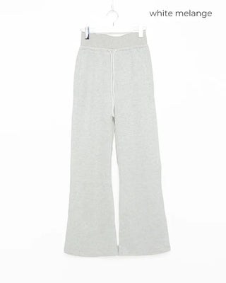 Elastic waist bootcut pants