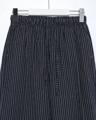 Striped pants with string waistband