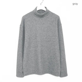 (Unisex) Ribbed Fingerhole Turtleneck