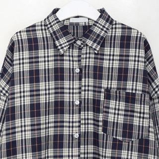 Oversized check shirt