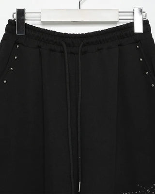 Studded wide-leg pants