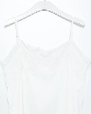 Lace slash hem lingerie camisole