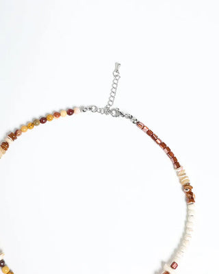 Wood bead necklace