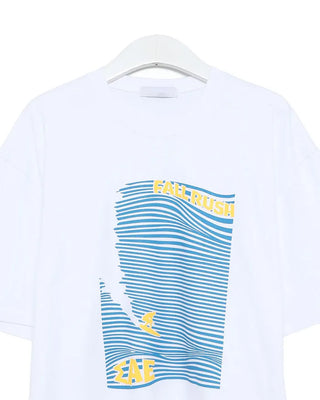 Surf print T-shirt