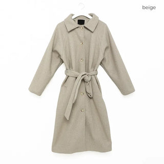 Back-tucked long coat