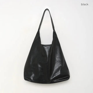Faux leather tote bag