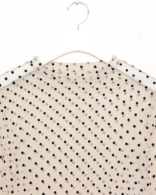 Polka Dot See-Through Long Sleeve T-Shirt