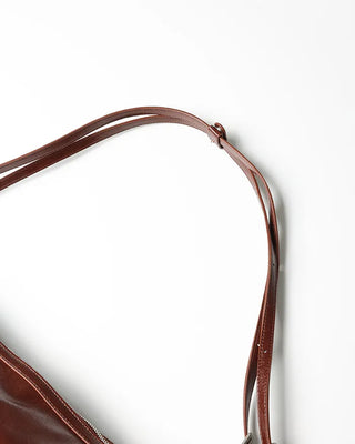 Leather String Shoulder Bag