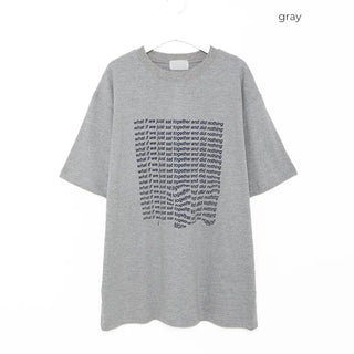 (Unisex) Color Lettering Short-Sleeve T-Shirt