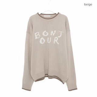 Bonjour Round Bicolor Knit