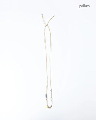 Colored gemstone necklace