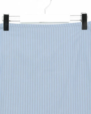 Striped layered wrap skirt set with banding pants