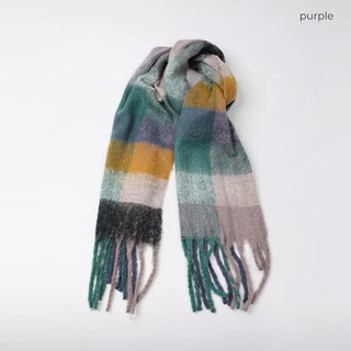 (Unisex) Check Mix Scarf
