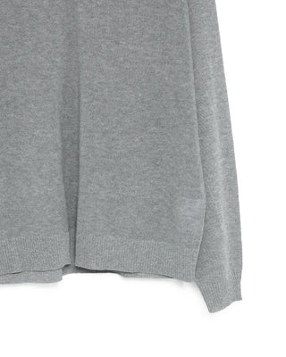 V-neck linen knit
